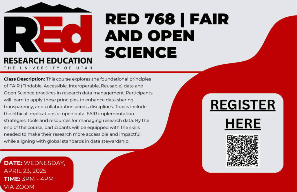 RED 768 FAIR AND OPEN SCIENCE